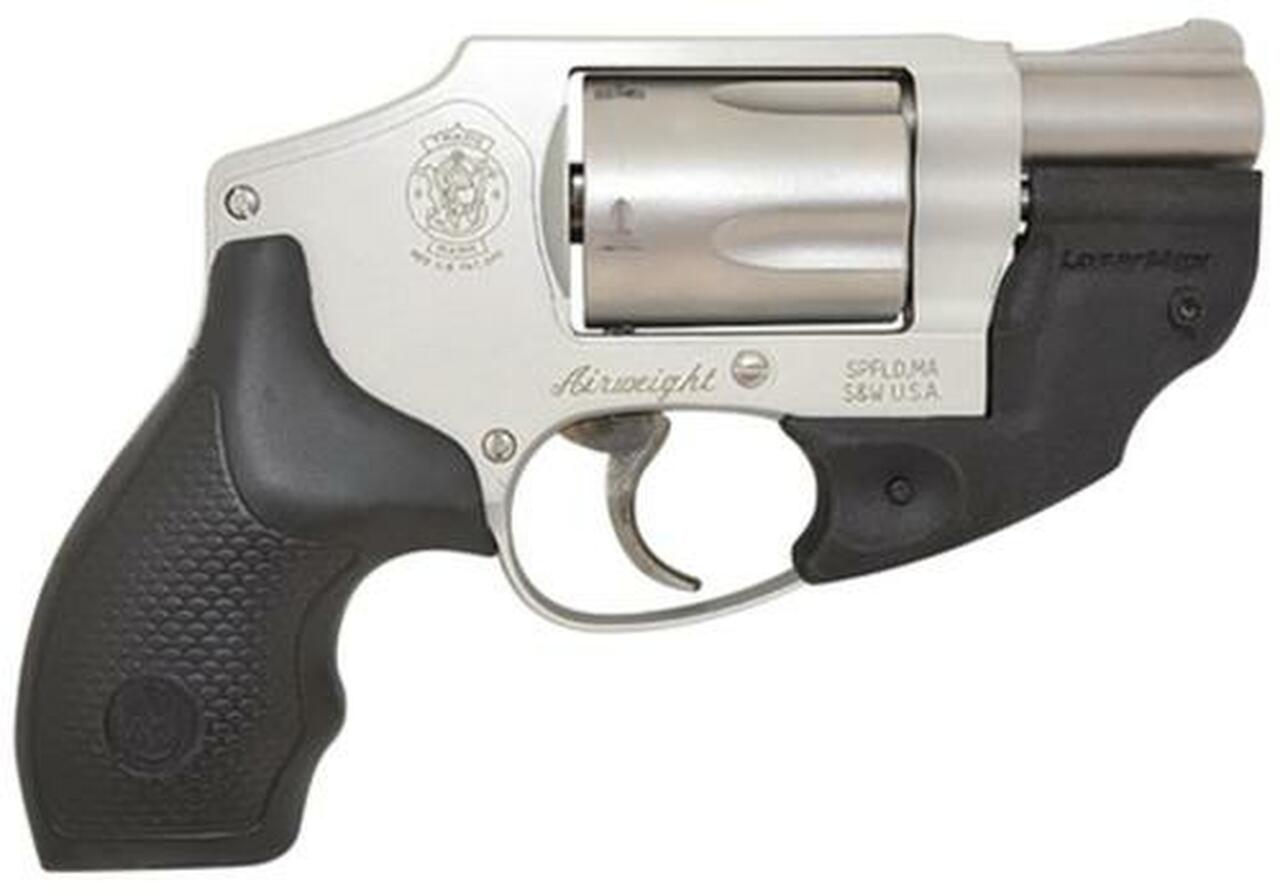 Smith & Wesson Model 642 Airweight, LaserMax .38 Special +P 1.8″ Barrel Hammerless 5rd
