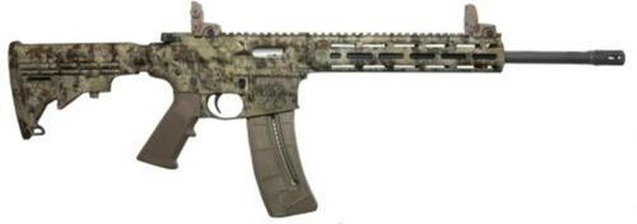 Smith & Wesson M&P 15-22 Sport 22LR 16″ Barrel Folding Sights Kryptek Highlander Finish 25 Round