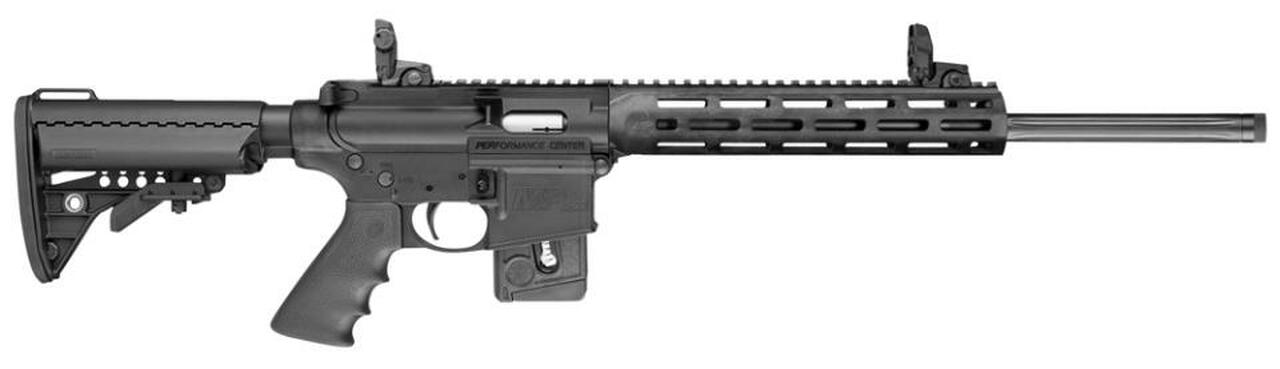 Smith & Wesson M&P 15-22 Sport Performance Center 22LR 18″ Vltor Stock MBUS Sights 10rd Mag