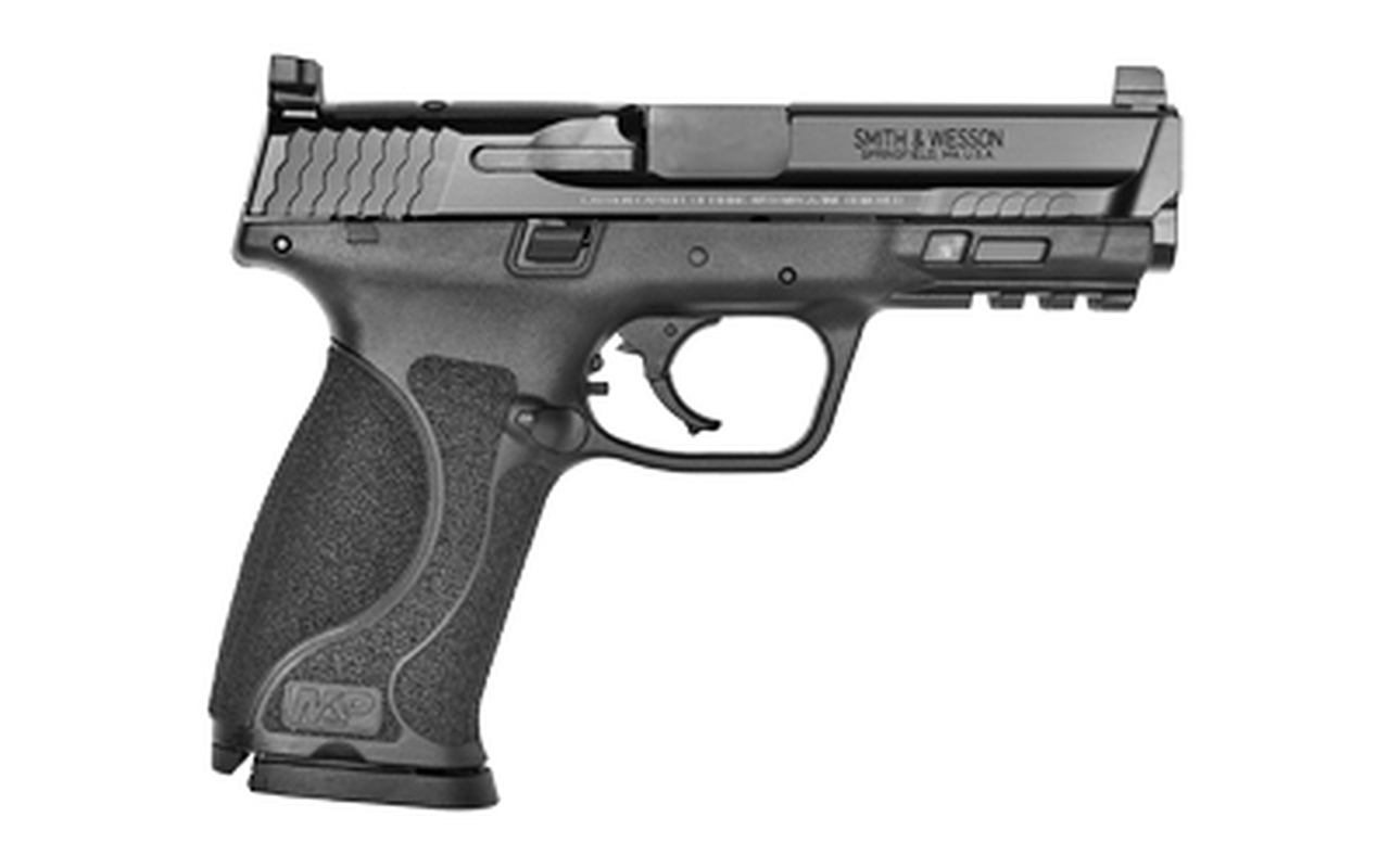 Smith & Wesson M&P 2.0 Proformance Center C.O.R.E. Cuts With Mounting Plates Striker Fired, Full Size, 40S&W, 4.25″ Barrel, Polymer Frame, Black, Interchangeable Back Straps, 15Rd, No Thumb Safety, Suppressor Sights