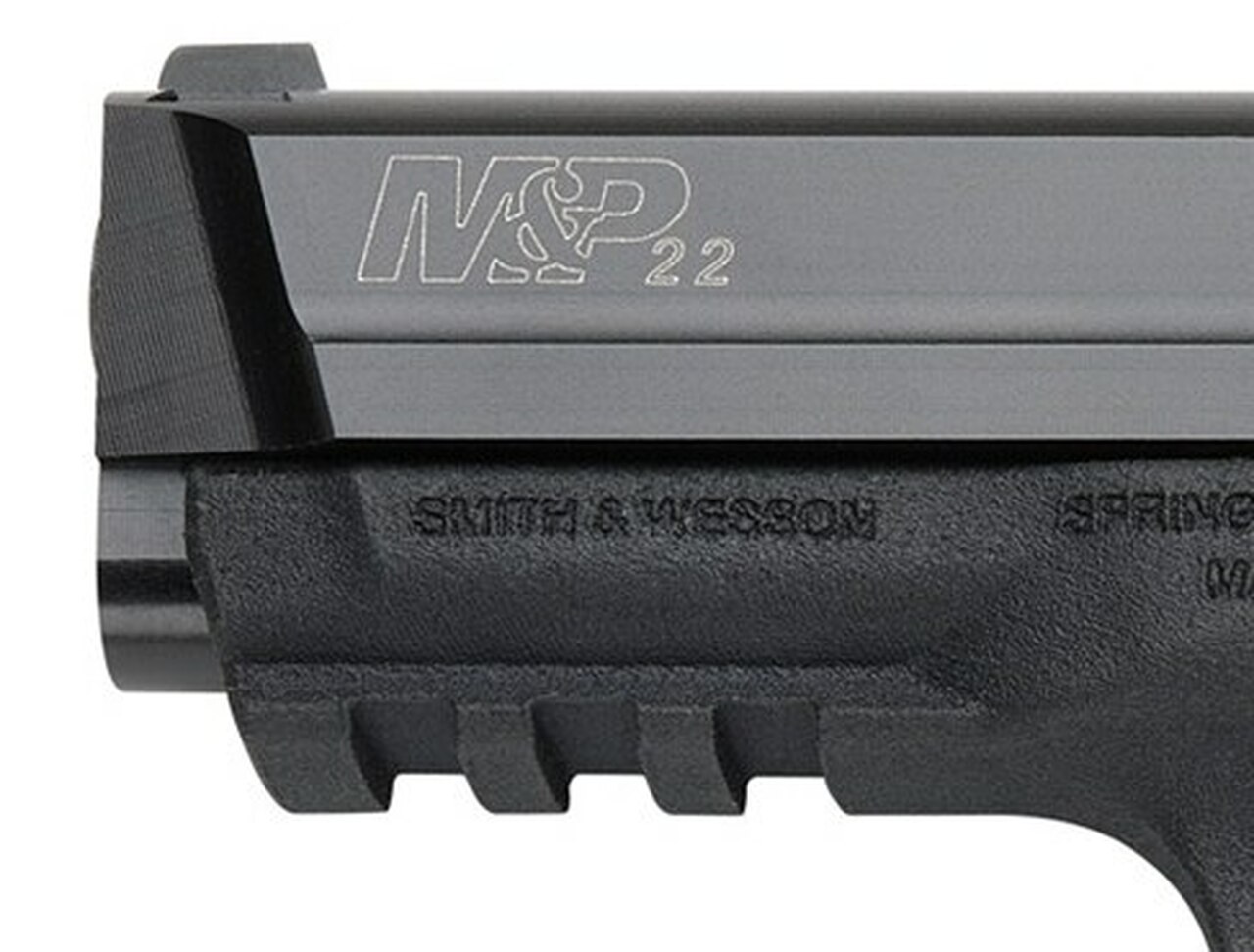Smith & Wesson M&P 22 Single 22 LR 4″ Threaded Barrel,, Black Polymer, 10 rd