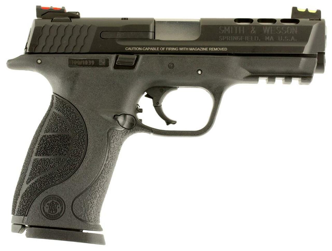 Smith & Wesson M&P 9 Perfromance Center 4.25″ Ported Barrel H-Viz Fiber Optic Sights 17rd Mag