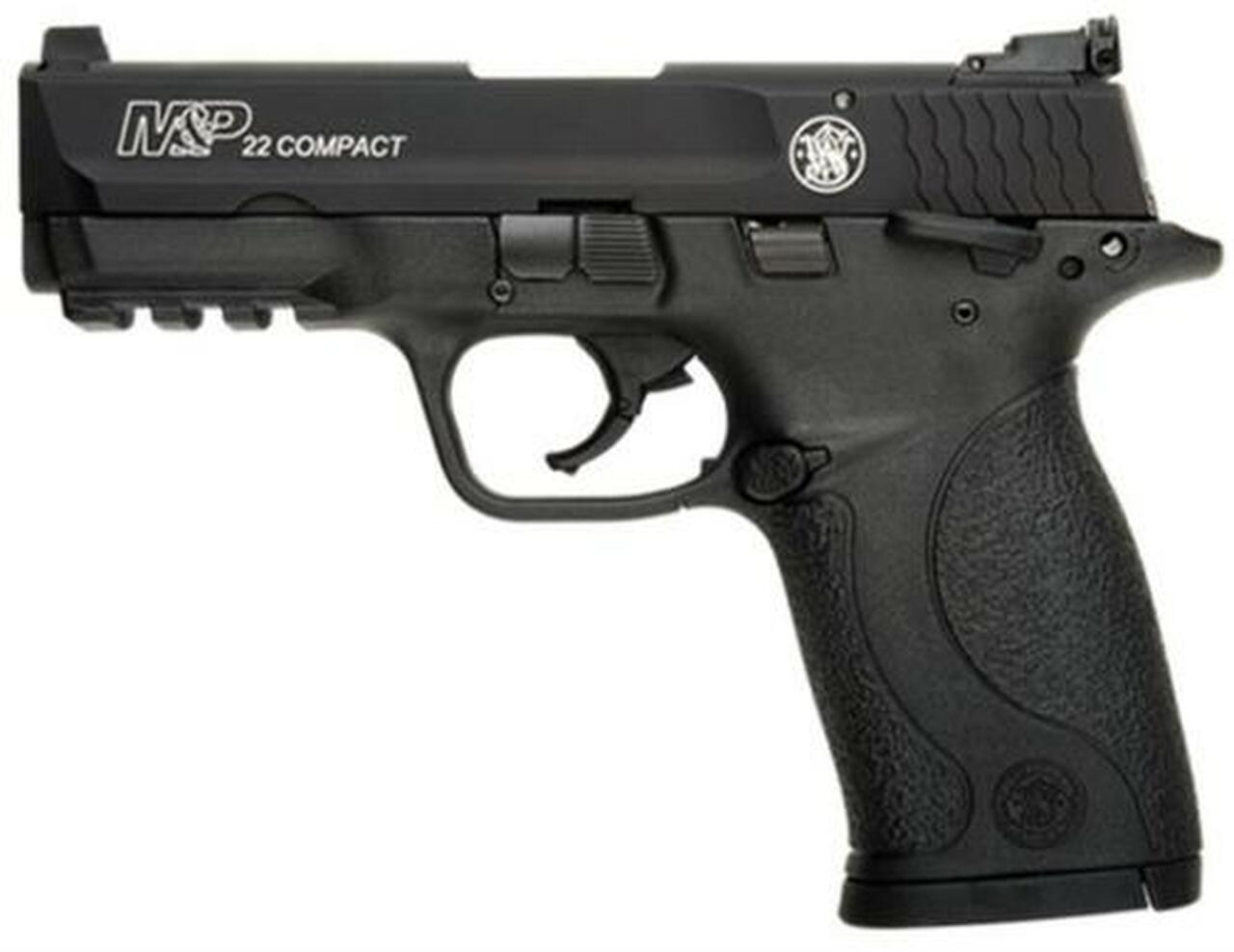 Smith & Wesson M&P Compact 22LR, 3.5″ Threaded Barrel, Adjustable Sights, 10rd