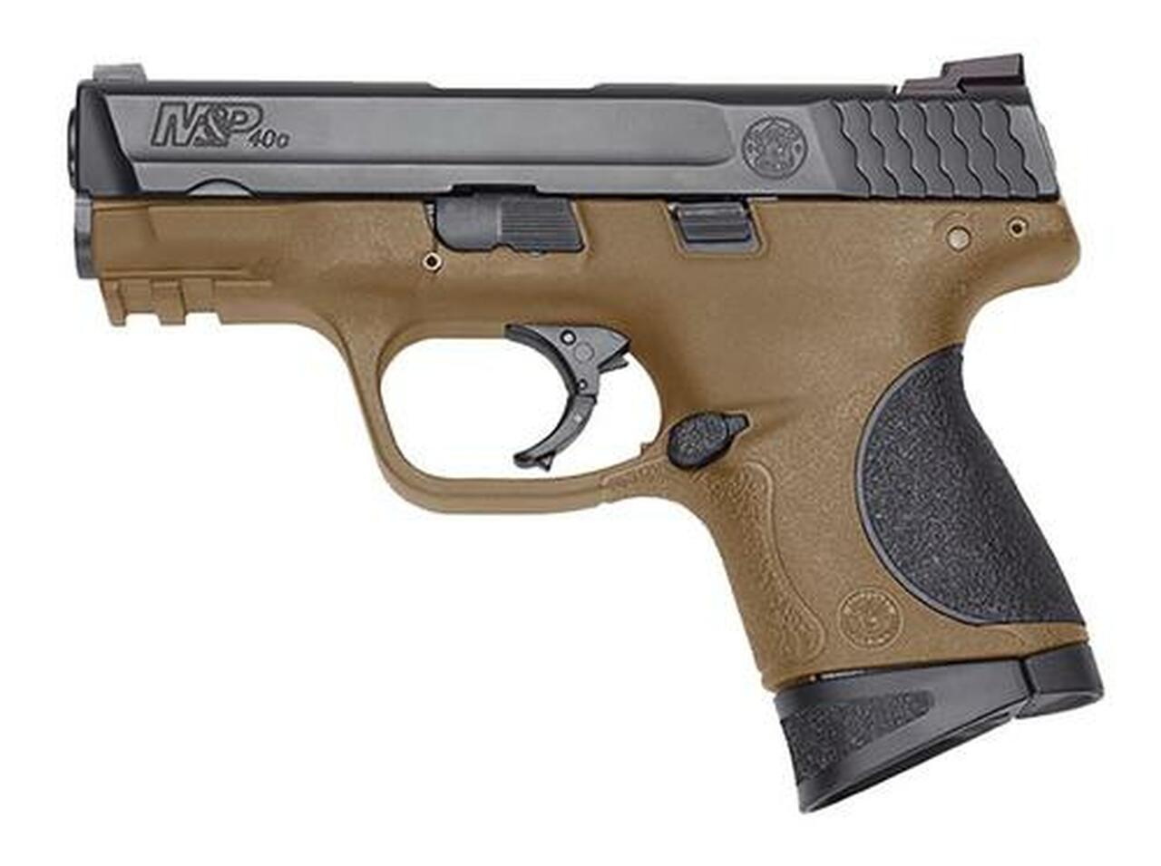 Smith & Wesson M&P Compact .40 SW, 3.5″ Barrel, Ambi Slide stop Flat Dark Earth, Polymer Frame, 8rd