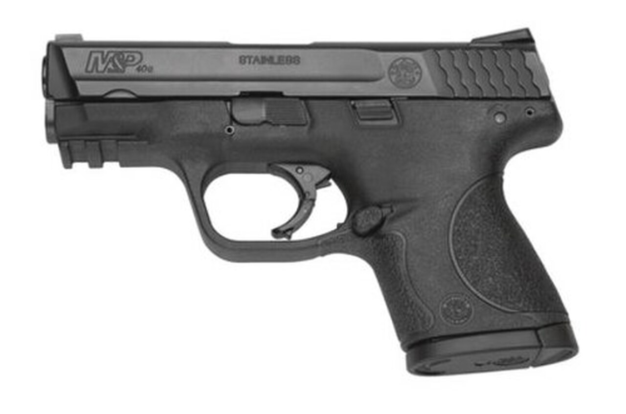 Smith & Wesson, M&P, Compact, 40 S&W, Striker Fired, 3.5″ Barrel, Polymer Frame, Black, Low Profile Carry Sights, 10Rd, 2 Magazines, No Thumb Safety, Magazine Disconnect