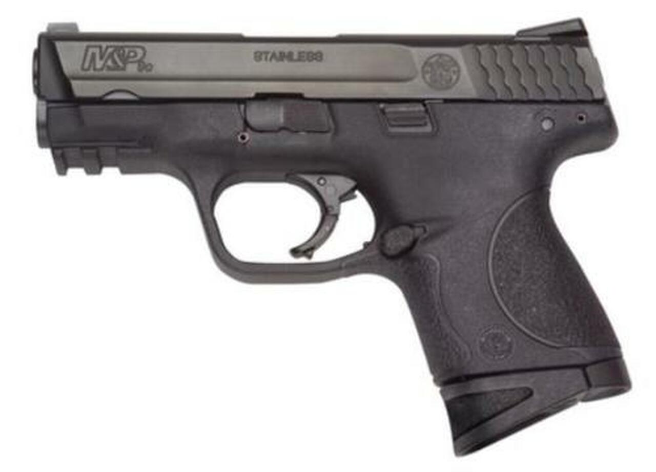 Smith & Wesson, M&P, Compact, 9mm, Striker Fired, 3.5″ Barrel, Polymer Frame, Black, Low Profile Carry Sights, 10Rd, 2 Magazines, No Thumb Safety, Magazine Disconnect