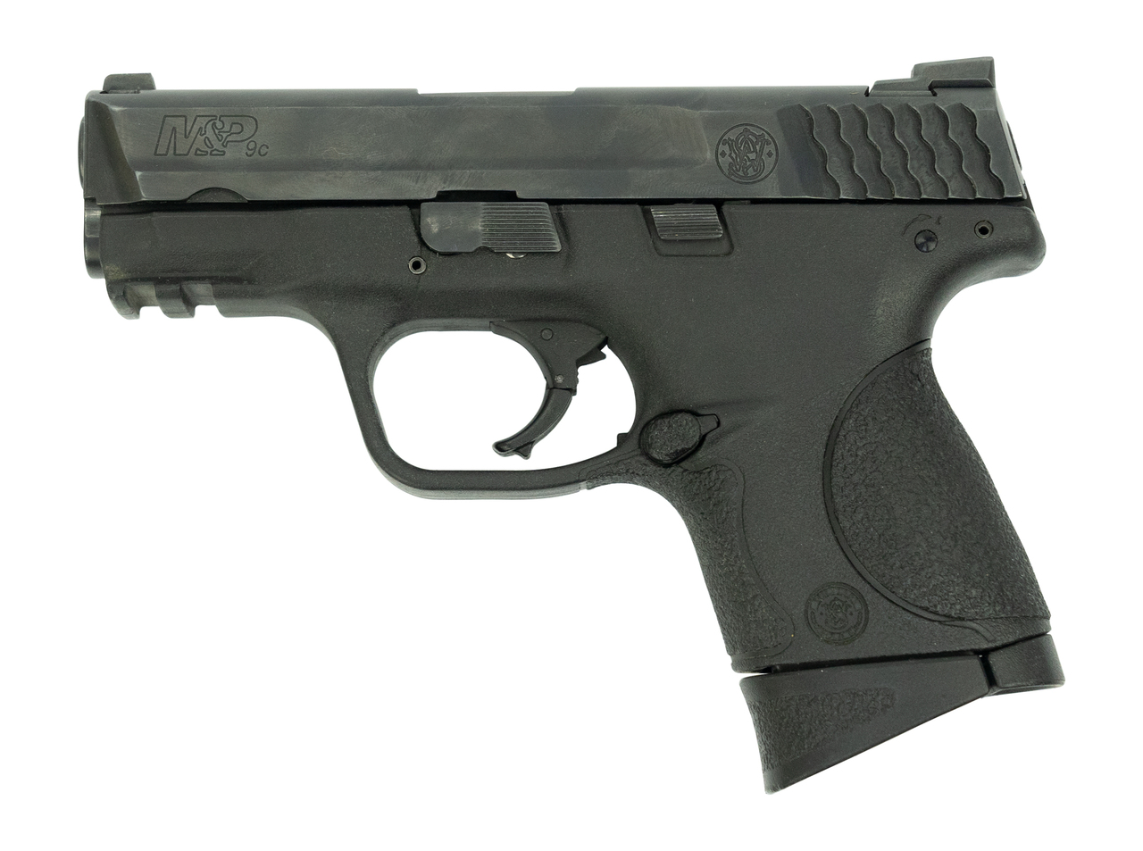 Smith & Wesson M&P Compact 9mm, Trade-In, 3.5″ Barrel, 3-Dot Sights, Black, 2x 12rd
