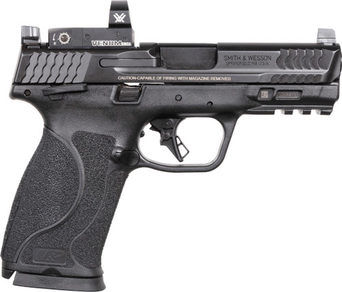 Smith & Wesson M&P M2.0 10mm, 4.6″ Barrel, Black, Includes Vortex Venom Red Dot, 15rd