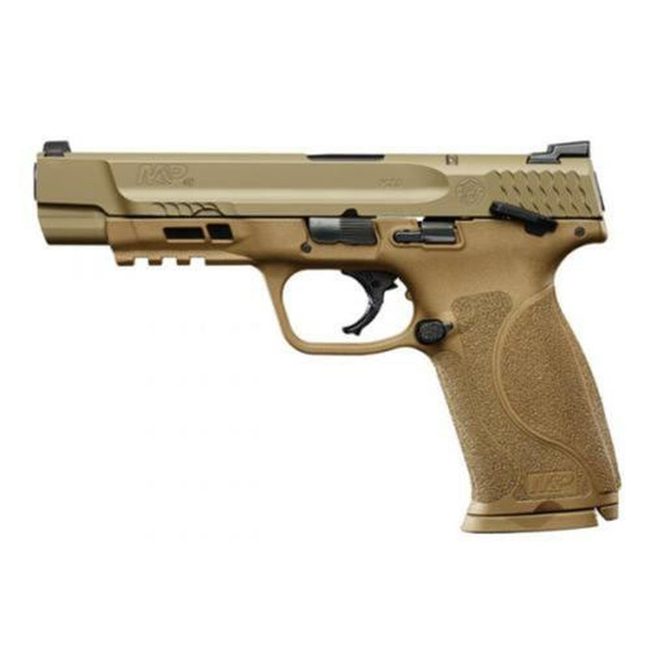 Smith & Wesson M&P M2.0 40S&W, 5″,, , Flat Dark Earth, Thumb Safety, 15 rd