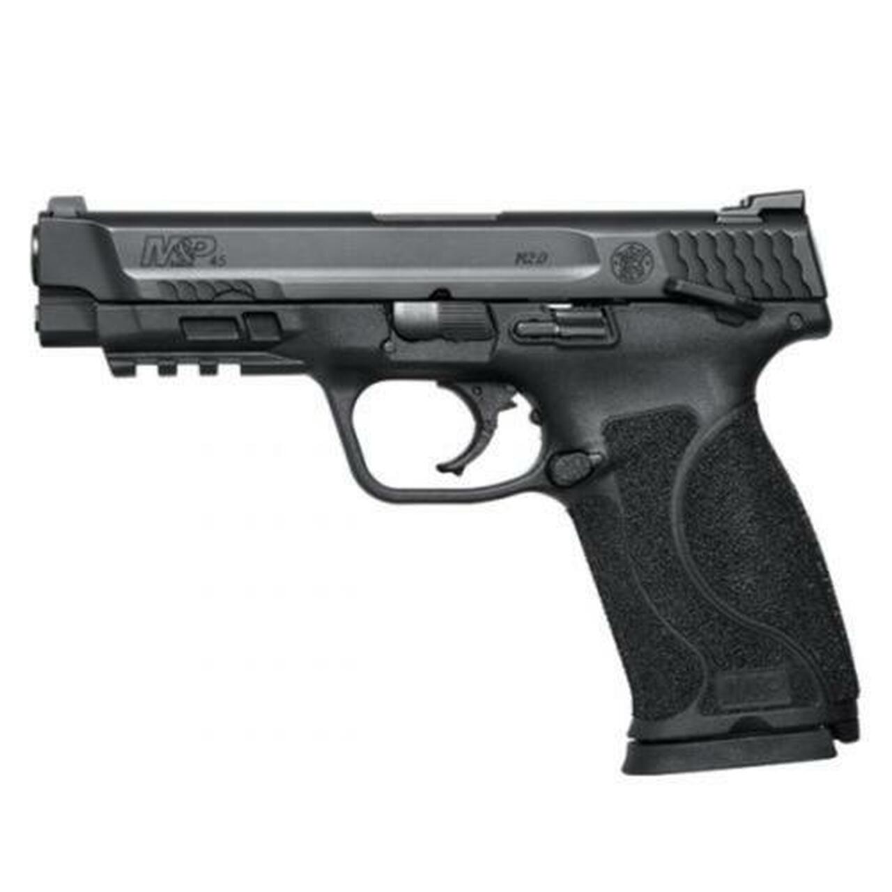 Smith & Wesson M&P M2.0 45 ACP, 4.6″, Thumb Safety, Black, 10rd