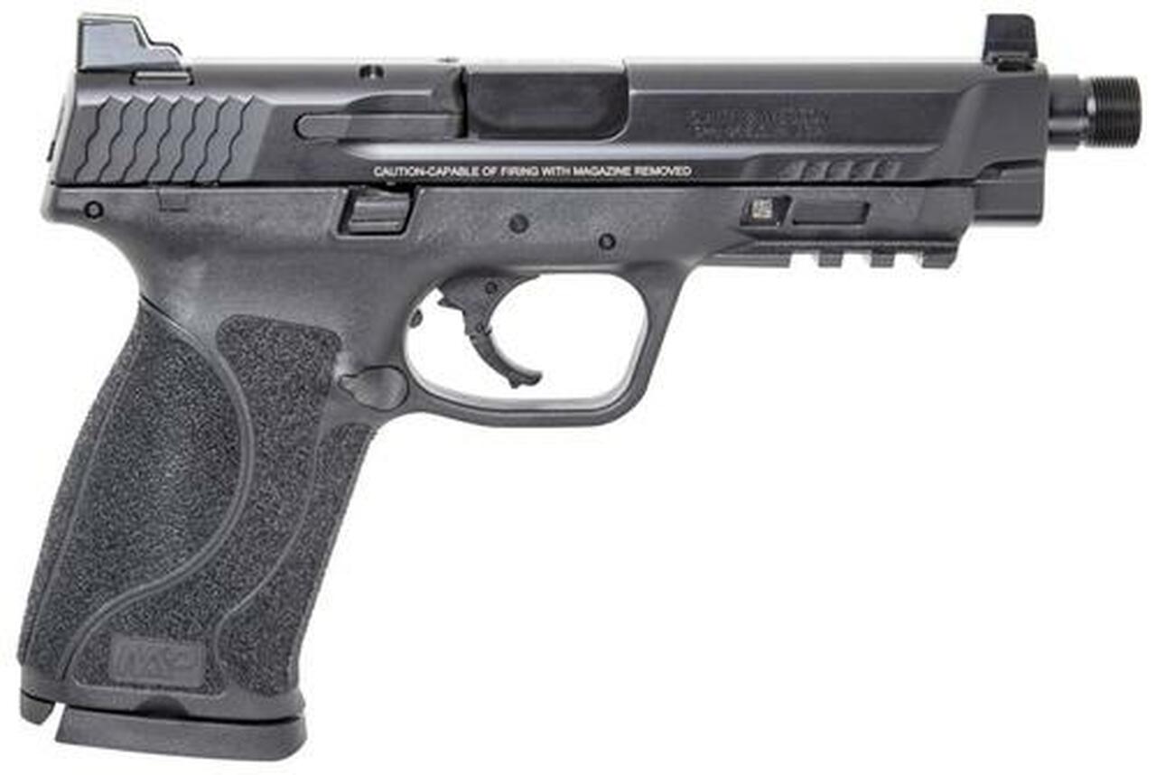 Smith & Wesson M&P M2.0 45 ACP 5″ Threaded Barrel Tall White Dot Sights No Thumb Safety 10rd Mag