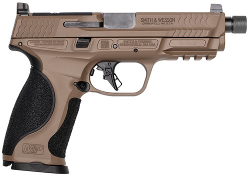 Smith & Wesson M&P M2.0 9mm, 4.63″ Threaded Barrel, Flat Dark Earth, Optic Ready, 17rd