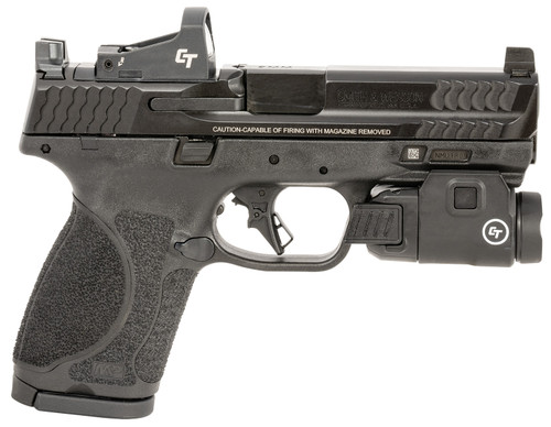 Smith & Wesson M&P M2.0 9mm, 4″ Barrel, Black, Crimson Trace Red Dot, 15rd
