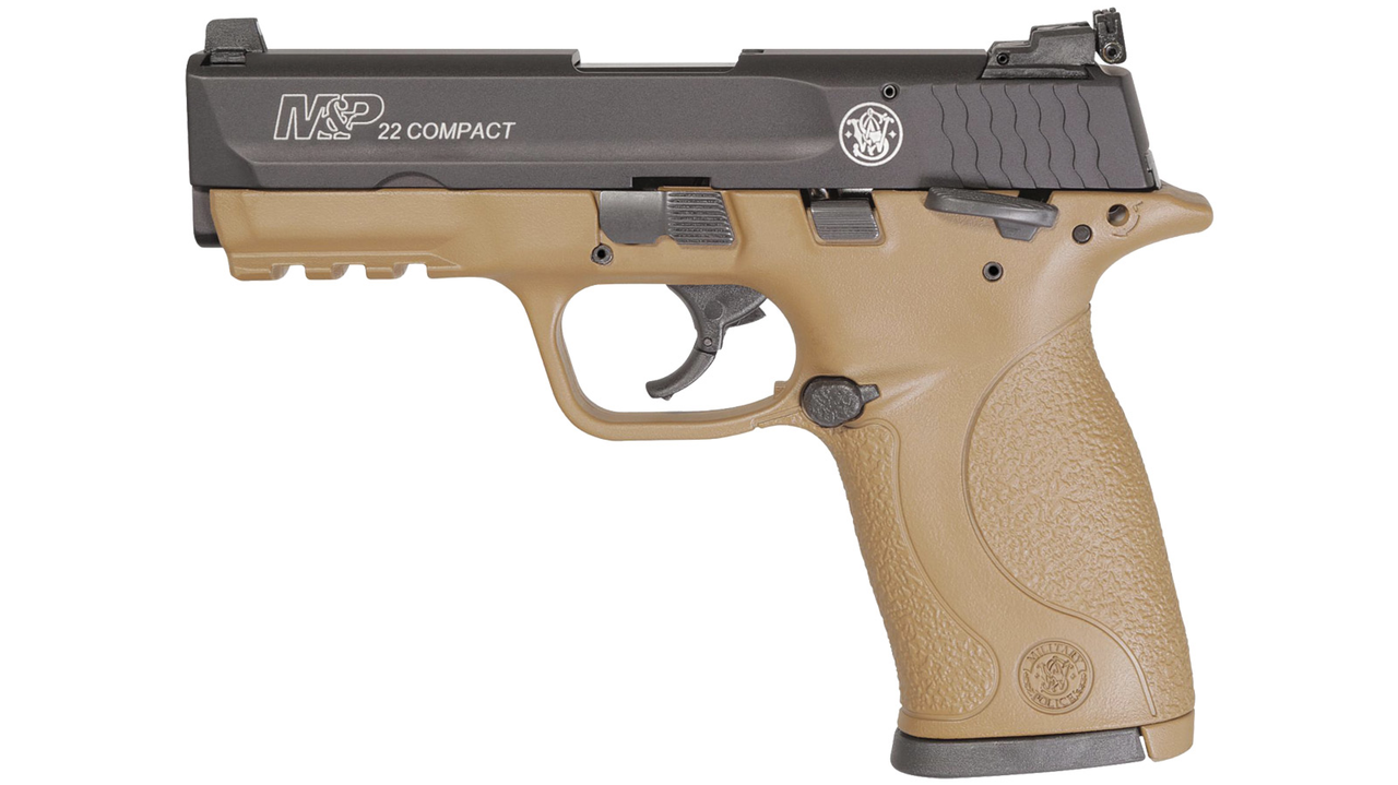 Smith & Wesson M&P P22 Compact, .22LR, 3.6″, 10rd, Flat Dark Earth