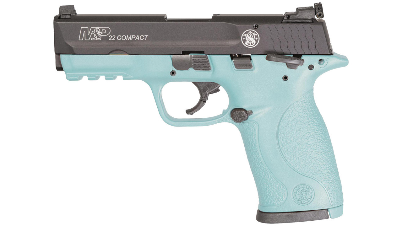 Smith & Wesson M&P P22 Compact, .22LR, 3.6″, 10rd, Robin Egg Blue