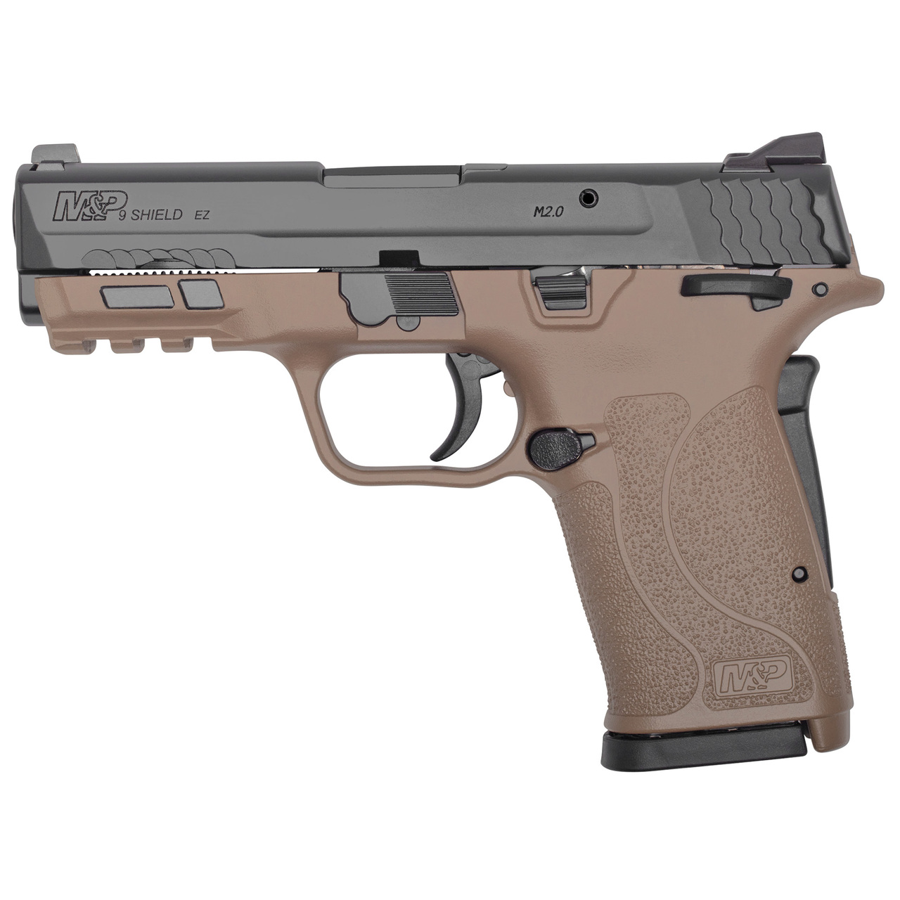 Smith & Wesson M&P Shield EZ 2.0 9mm, 3.675″ Barrel, FDE Frame, Black Slide