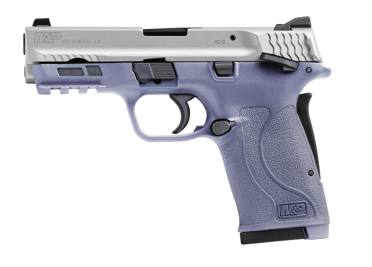 Smith & Wesson M&P Shield EZ 380, 3.6″ Barrel, Orchid Frame, Satin Alum Cerakote Slide, 8rd