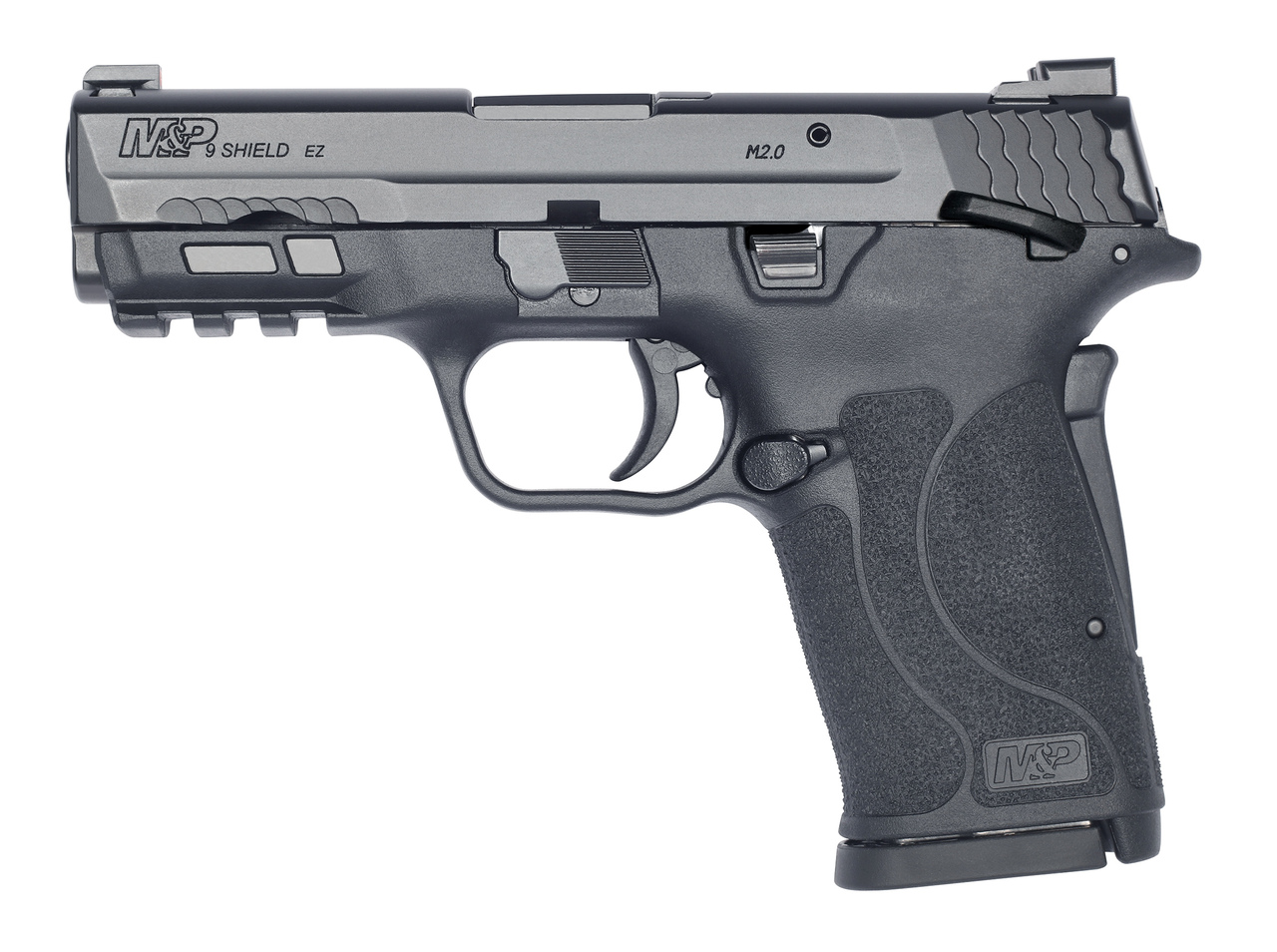 Smith & Wesson M&P Shield EZ M2.0 Compact 9mm, 3.6″ Barrel, Black, TrugGlo Pro Night Sights, Grip/Thumb Safety, 8Rd, 2 Magazines
