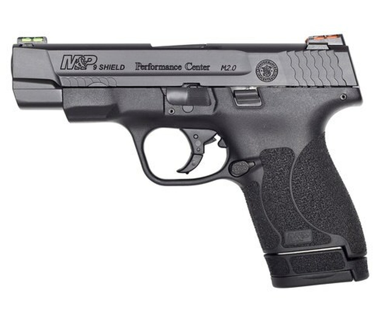 Smith & Wesson M&P Shield M2.0 Performance Center 9mm, 4″, 7rd/8rd, Black