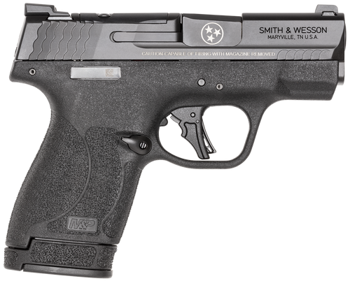 Smith & Wesson M&P Shield Plus 9mm, 3.1″ Barrel, Black, Tennessee Special Logo, Thumb Safety, 13rd