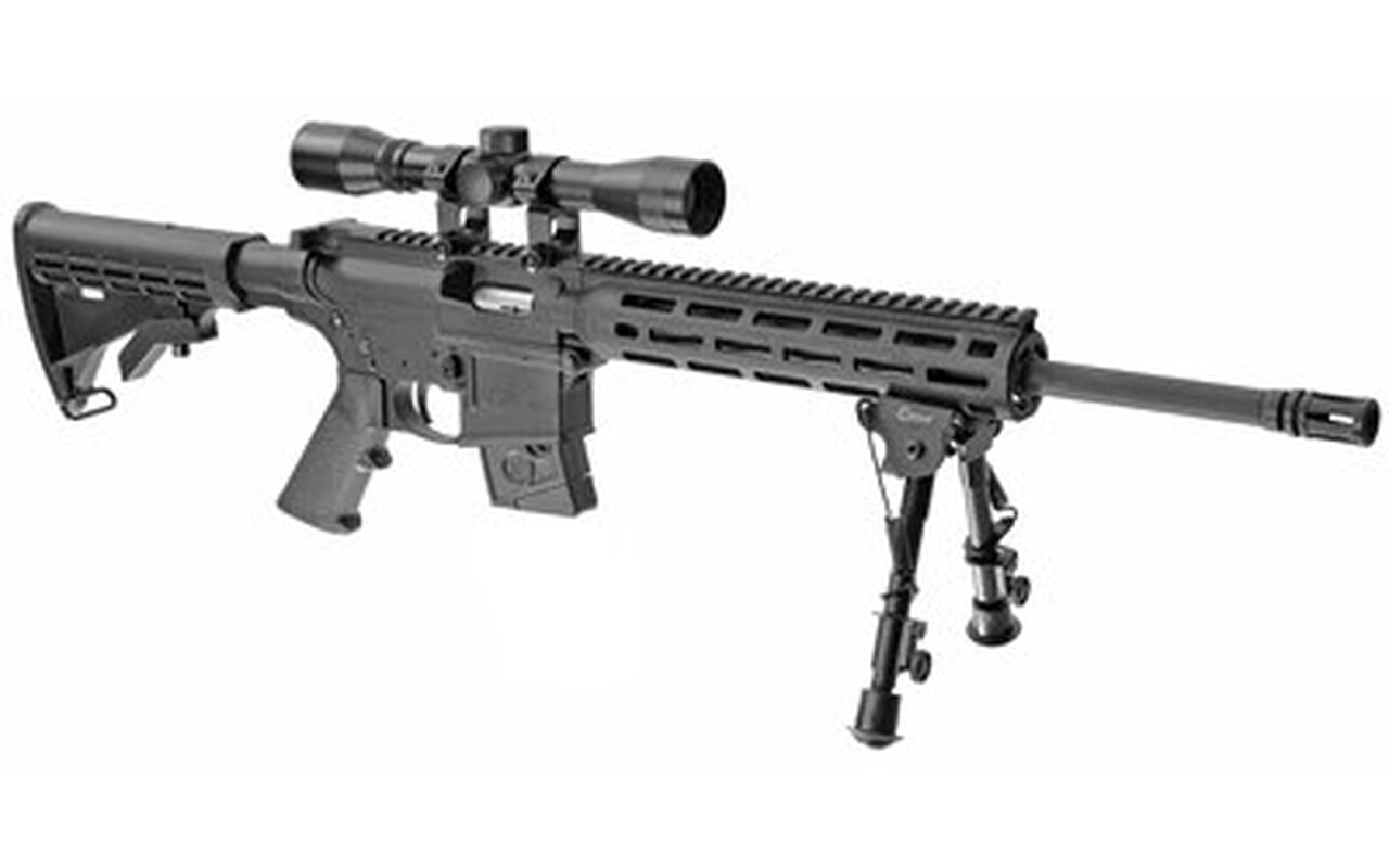 Smith & Wesson M&P15-22 Sport II 22 LR, 16.5″ Barrel, Collapsible, 4X32 Scope, Caldwell XLA Bipod, M-Lok, 10rd