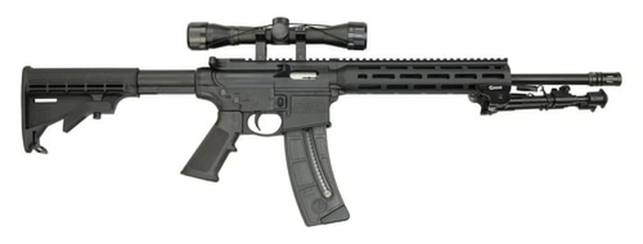 Smith & Wesson M&P15-22 Sport II Package 22 LR, 16.5″ Barrel, 4X32 Scope, Caldwell XLA Bipod, M-Lok, 25rd Mag