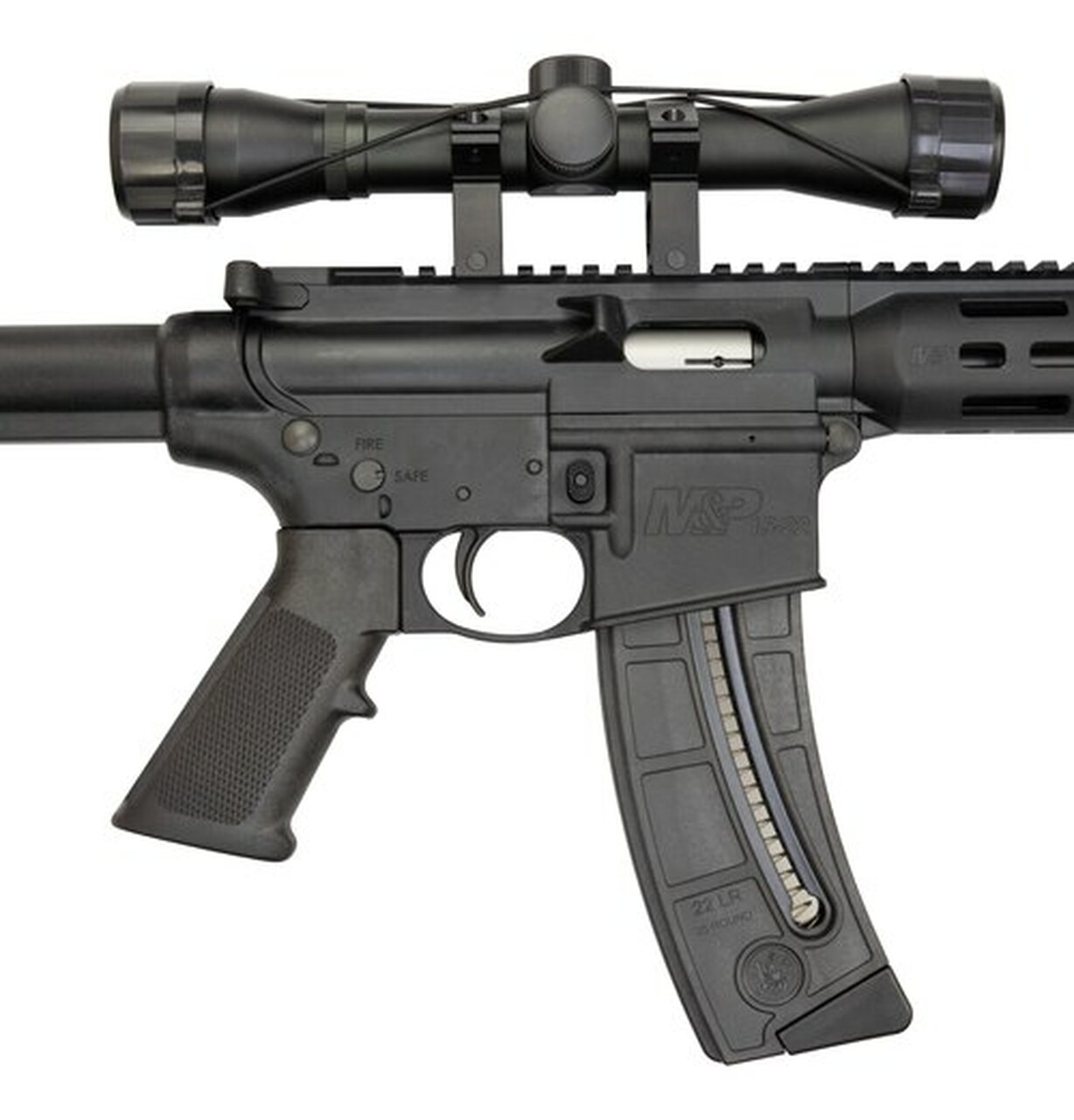 Smith & Wesson M&P15-22 Sport II Package 22 LR, 16.5″ Barrel, 4X32 Scope, Caldwell XLA Bipod, M-Lok, 25rd Mag