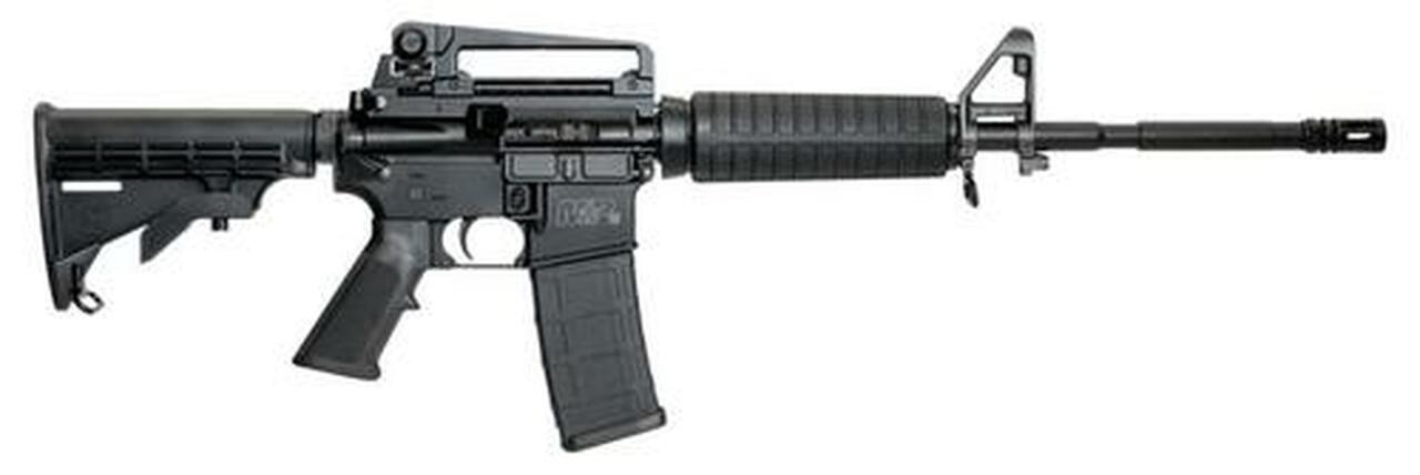 Smith & Wesson MP15 Tactical 5.56/223, 16″ Chrome Lined Barrel, 1/7 Twist, Detachable Rear Sight, 30rd