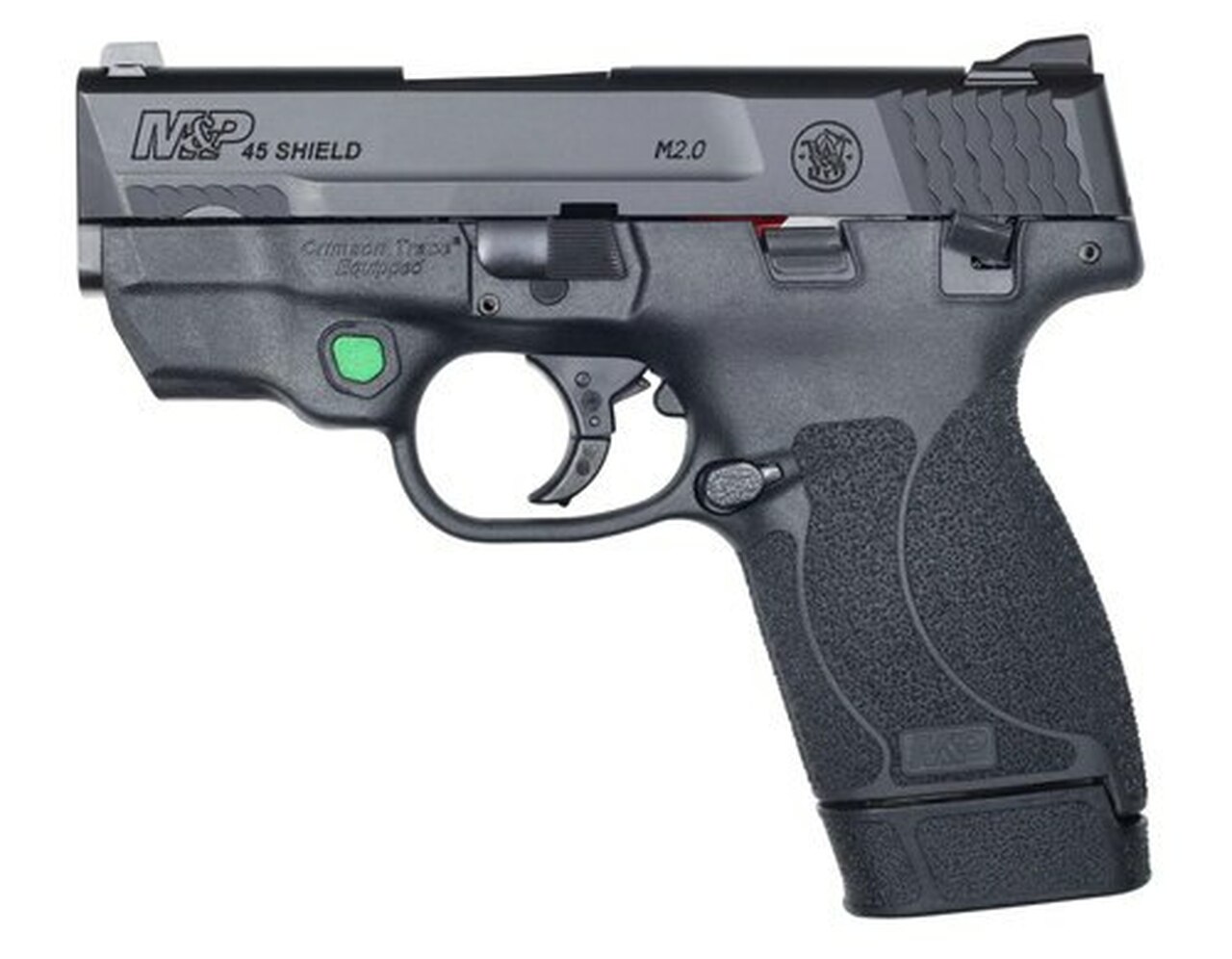 Smith & Wesson M&P45 Shield M2.0 45 ACP, 3.3″, Crimson Trace Green, 7rd