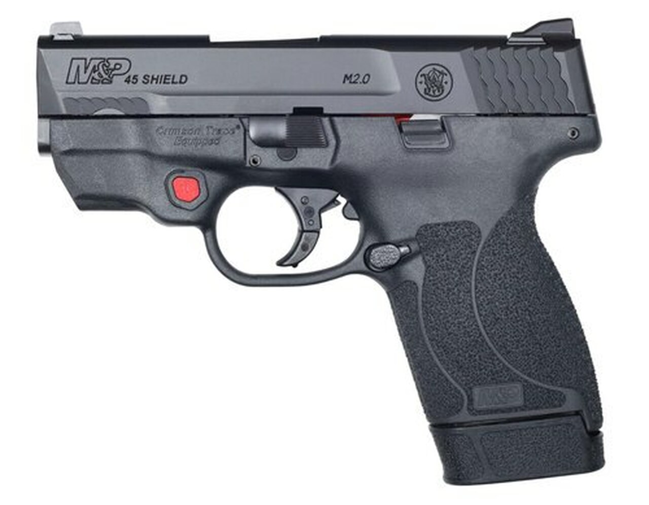 Smith & Wesson M&P45 Shield M2.0 45 ACP, 3.3″, White-Dot Sights, Crimson Trace Red Laser