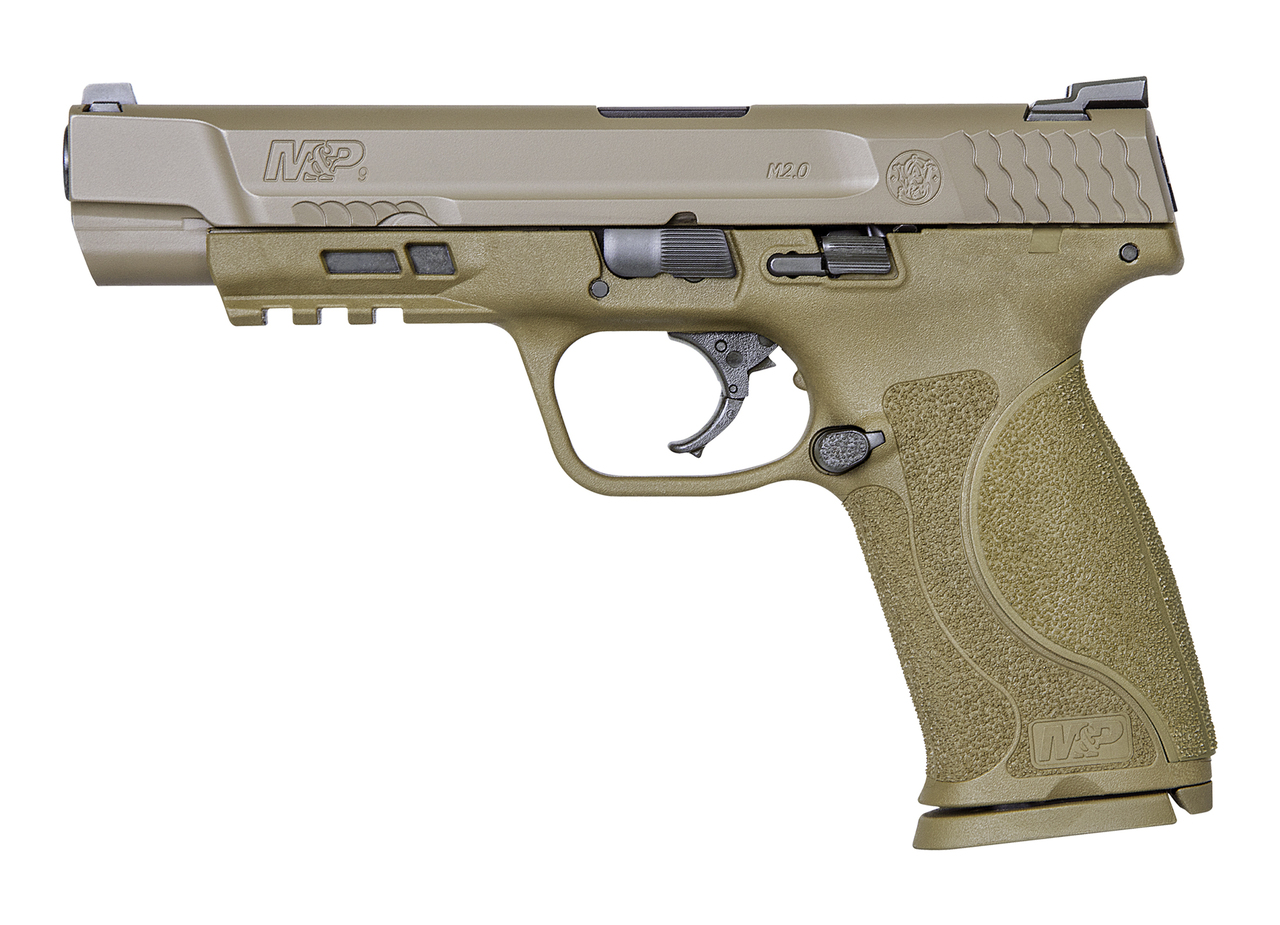 Smith & Wesson M&P9 M2.0 9mm, 5″ Barrel, 3-Dot Sights, NTS, Flat Dark Earth, 17rd