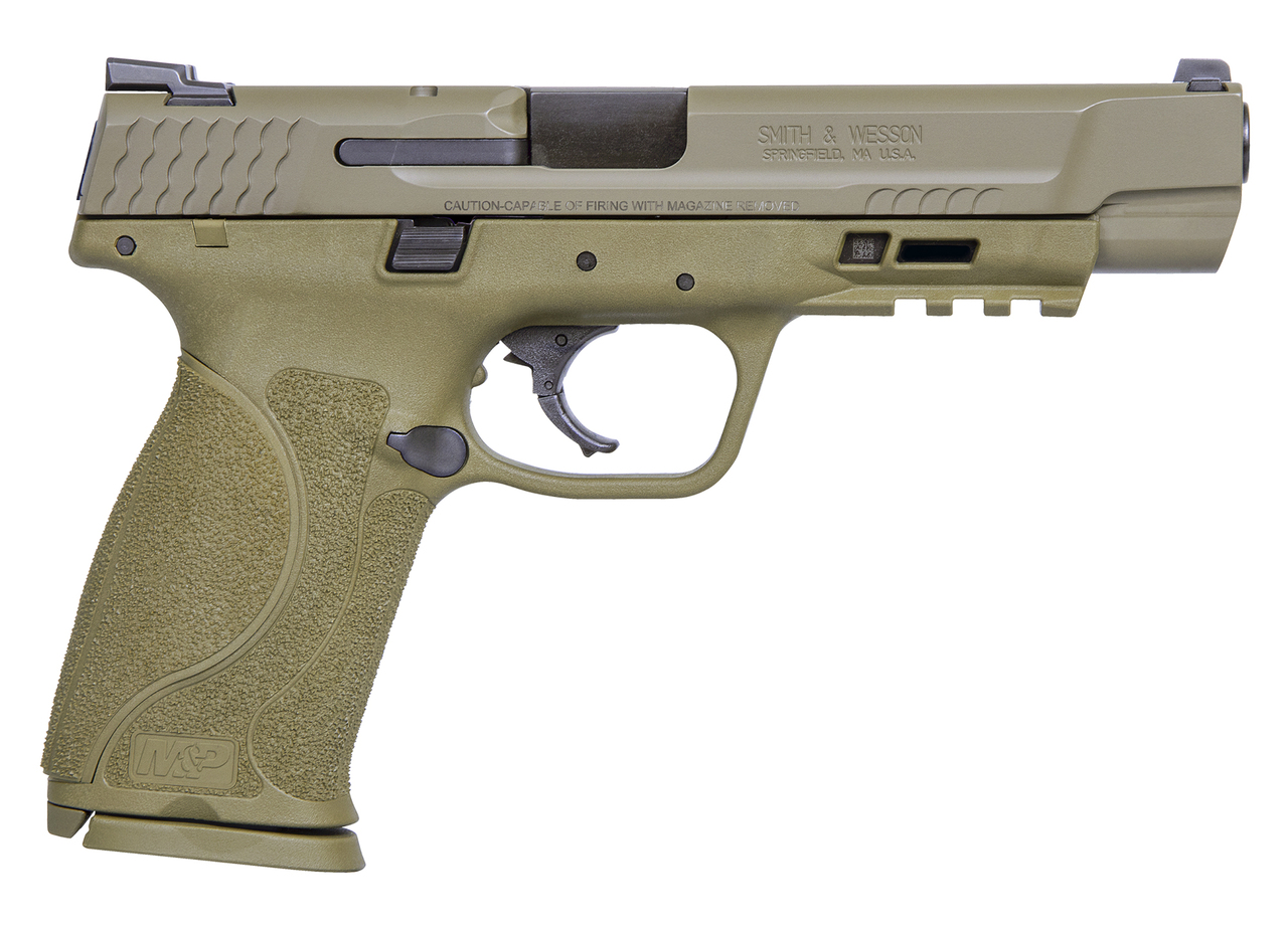 Smith & Wesson M&P9 M2.0 9mm, 5″ Barrel, 3-Dot Sights, NTS, Flat Dark Earth, 17rd