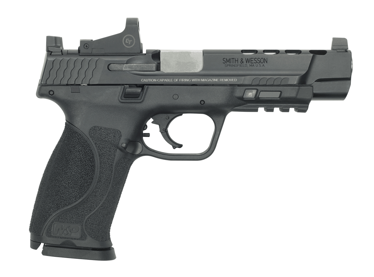 Smith & Wesson M&P9 M2.0, 9mm, 5″ Ported Barrel, Crimson Trace Red Dot, 17rd