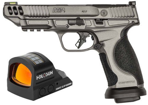 Smith & Wesson M&P9 M2.0 Competitor 9mm, 5″ Barrel, Gray Cerakote, Includes x2 Red Dot, 17rd