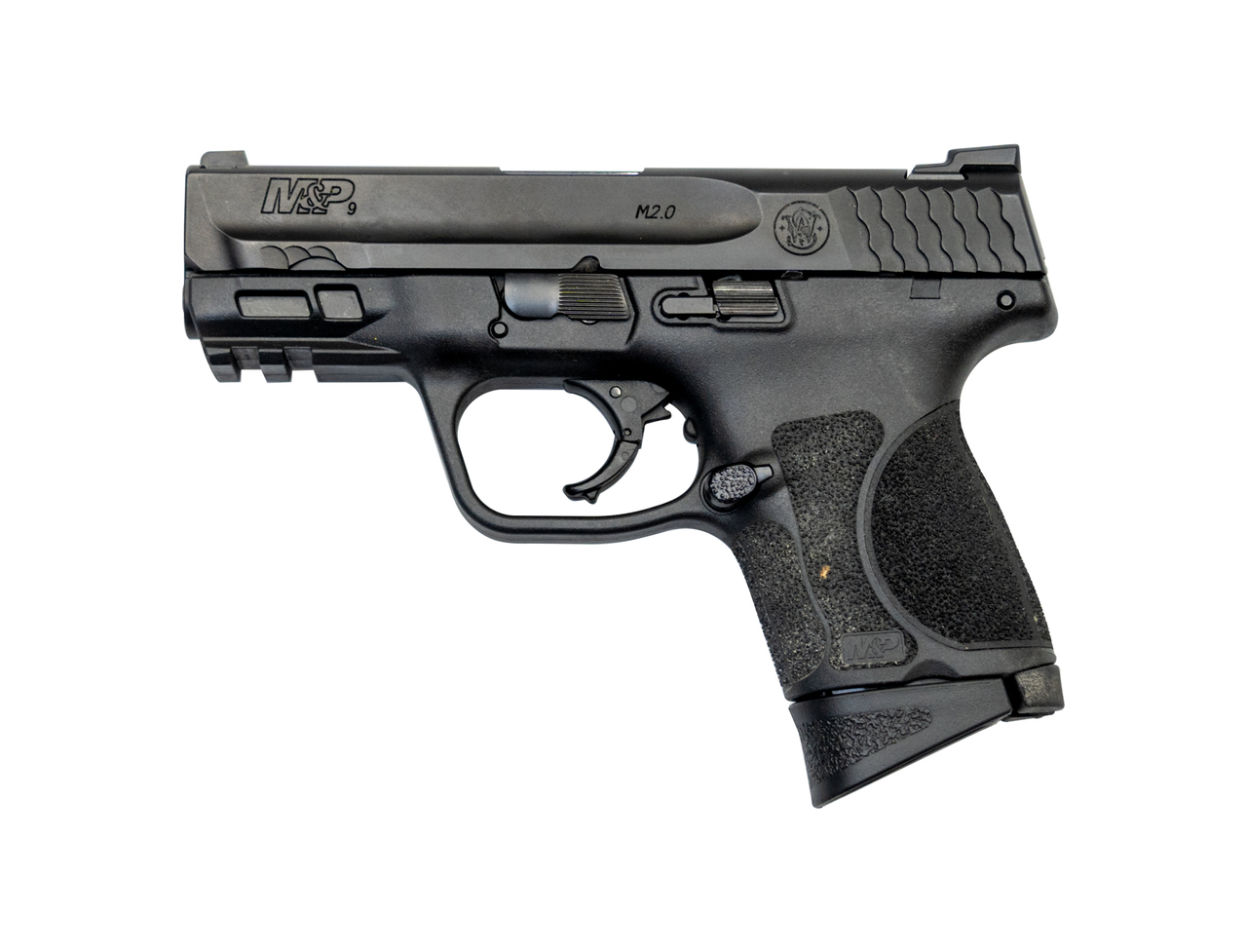 Smith & Wesson M&P9 M2.0 Subcompact Used 9mm, 3.6″ Barrel, No Thumb Safety, Armornite, 12rd