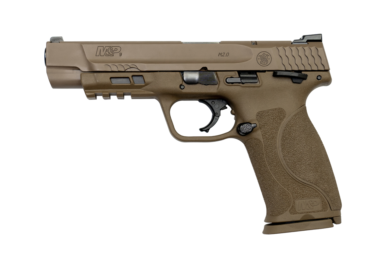 Smith & Wesson M&P9 M2.0 Used, 9mm, 5″ Barrel, Flat Dark Earth, 17rd