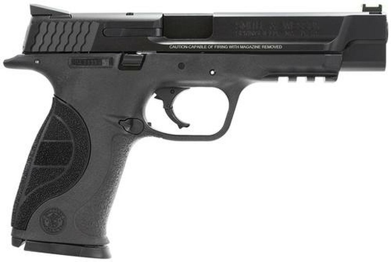 Smith & Wesson M&P9 Pro DAO 9mm 5″ Barrel, Novak FOF/Reduced Glare Rear Poly Grip Black, 10rd