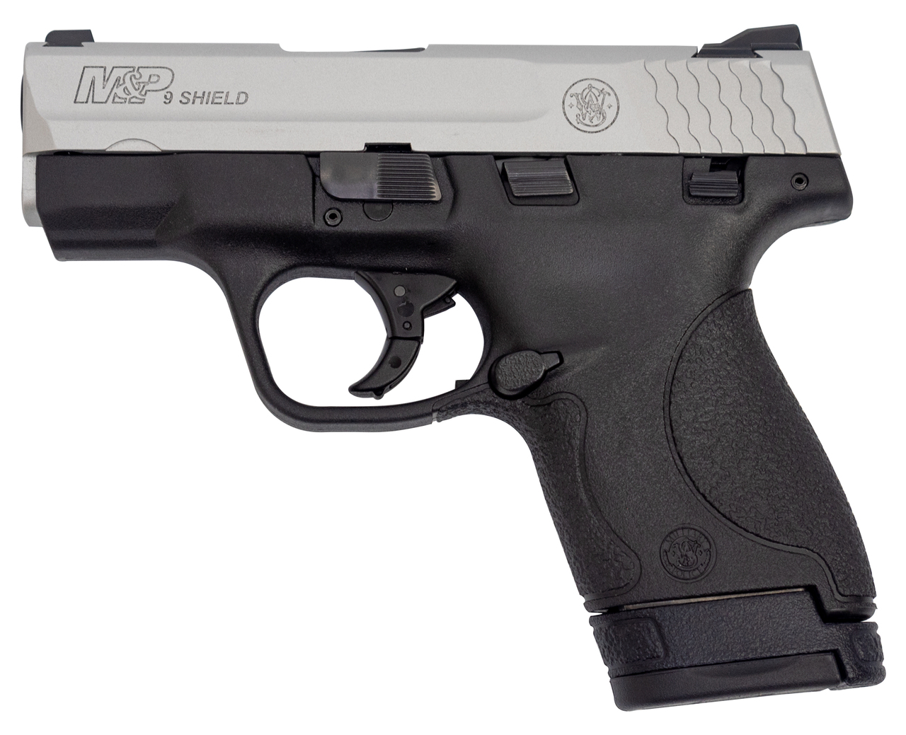 Smith & Wesson M&P9 Shield 9mm, 3.1″ Barrel, Black/Satin Aluminum, 8rd