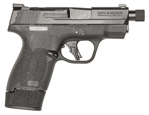 Smith & Wesson M&P9 Shield Plus 9mm, 3.7″ Threaded Barrel, Black, Optic Ready, 15rd
