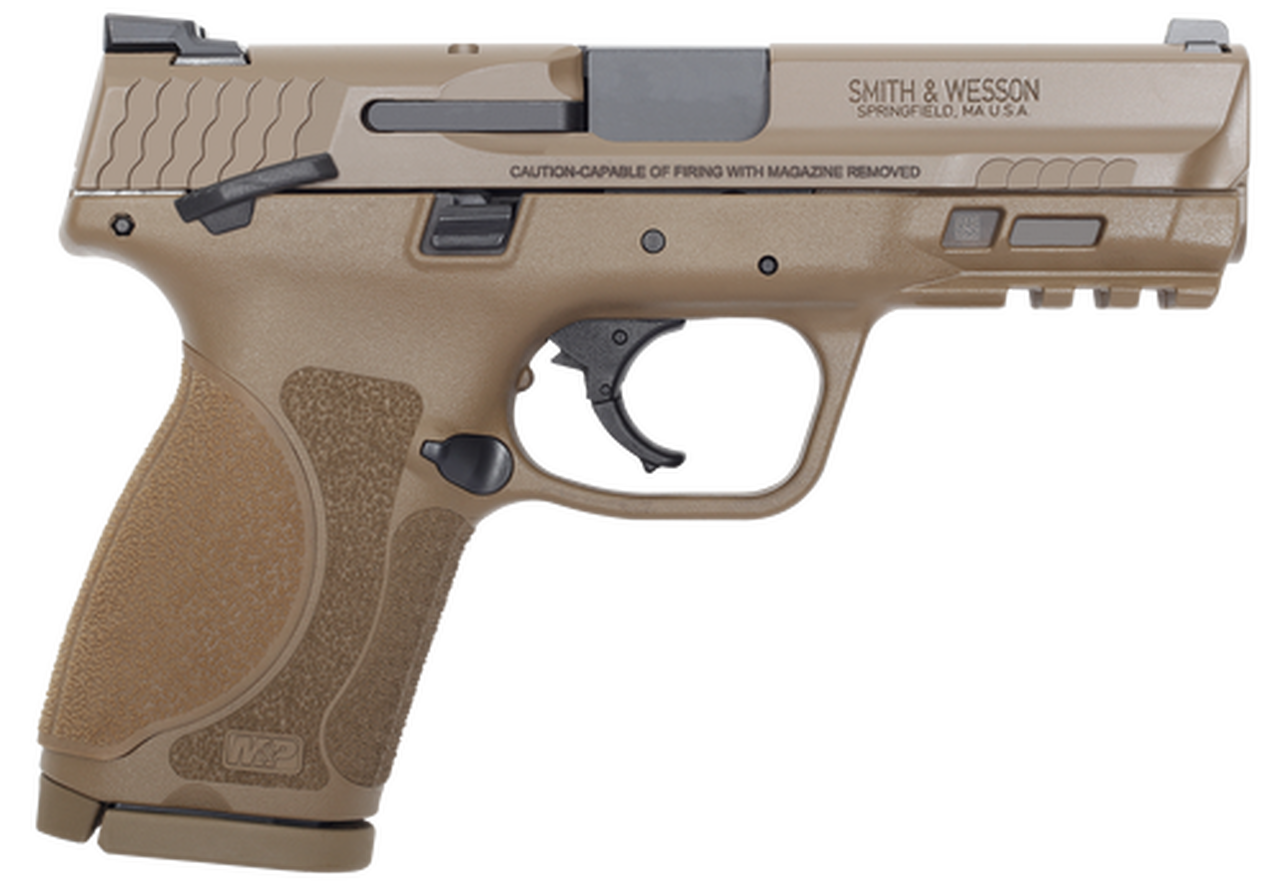 Smith & Wesson M&P9C M2.0 9mm, 4″ Barrel, TS Flat Dark Earth, 15rd
