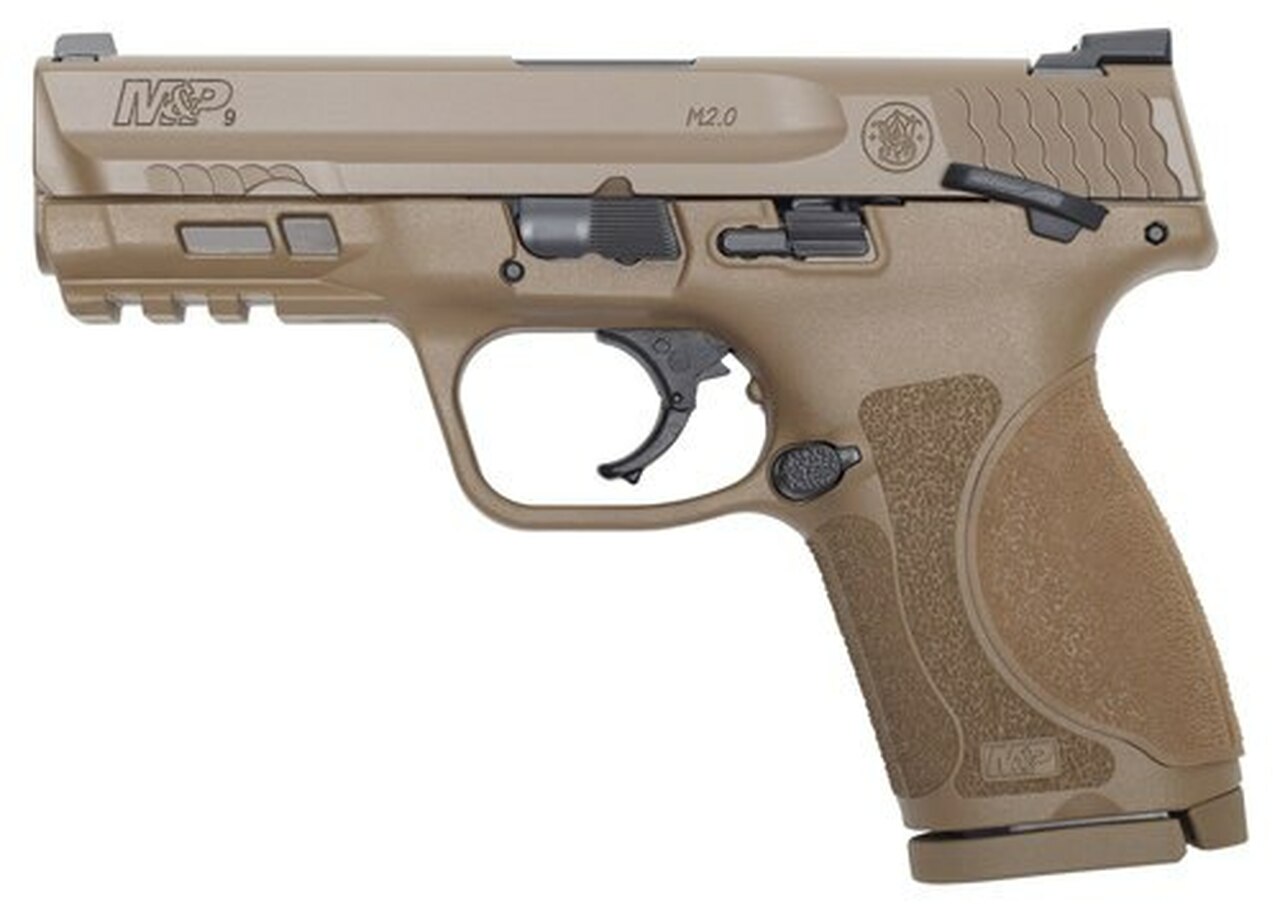 Smith & Wesson M&P9C M2.0 9mm, 4″ Barrel, TS Flat Dark Earth, 15rd