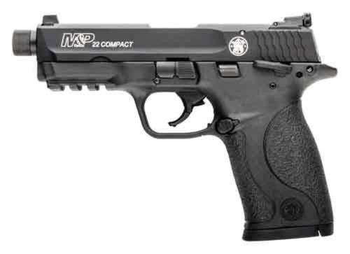 Smith & Wesson RENTAL M&P22 22 LR, 3.6″ Threaded Barrel, Black, 10rd