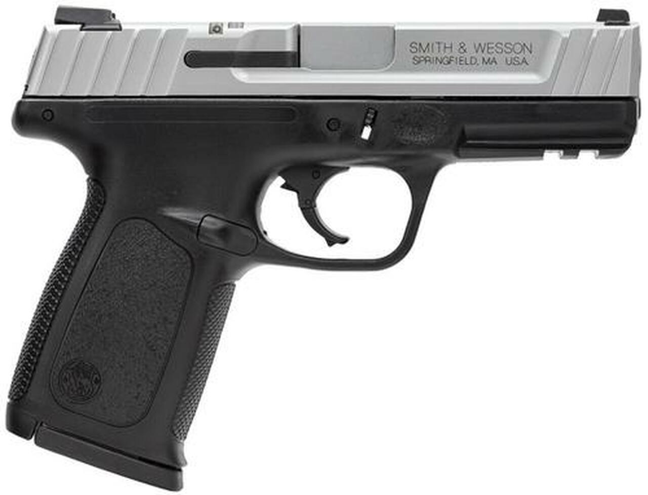 Smith & Wesson SD9 VE 9mm, 4″ Barrel, Two-Tone Finish, Self Defense Trigger, 17rd