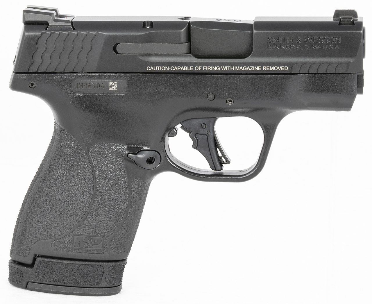 Smith & Wesson, Shield Plus, Striker Fired, Micro Compact, 9mm, 3.1″ Barrel, Polymer Frame, No Thumb Safety, Tritium Night Sights, Flat Face Trigger, 3 Mags, 1-10Rd 2-13Rd, Black