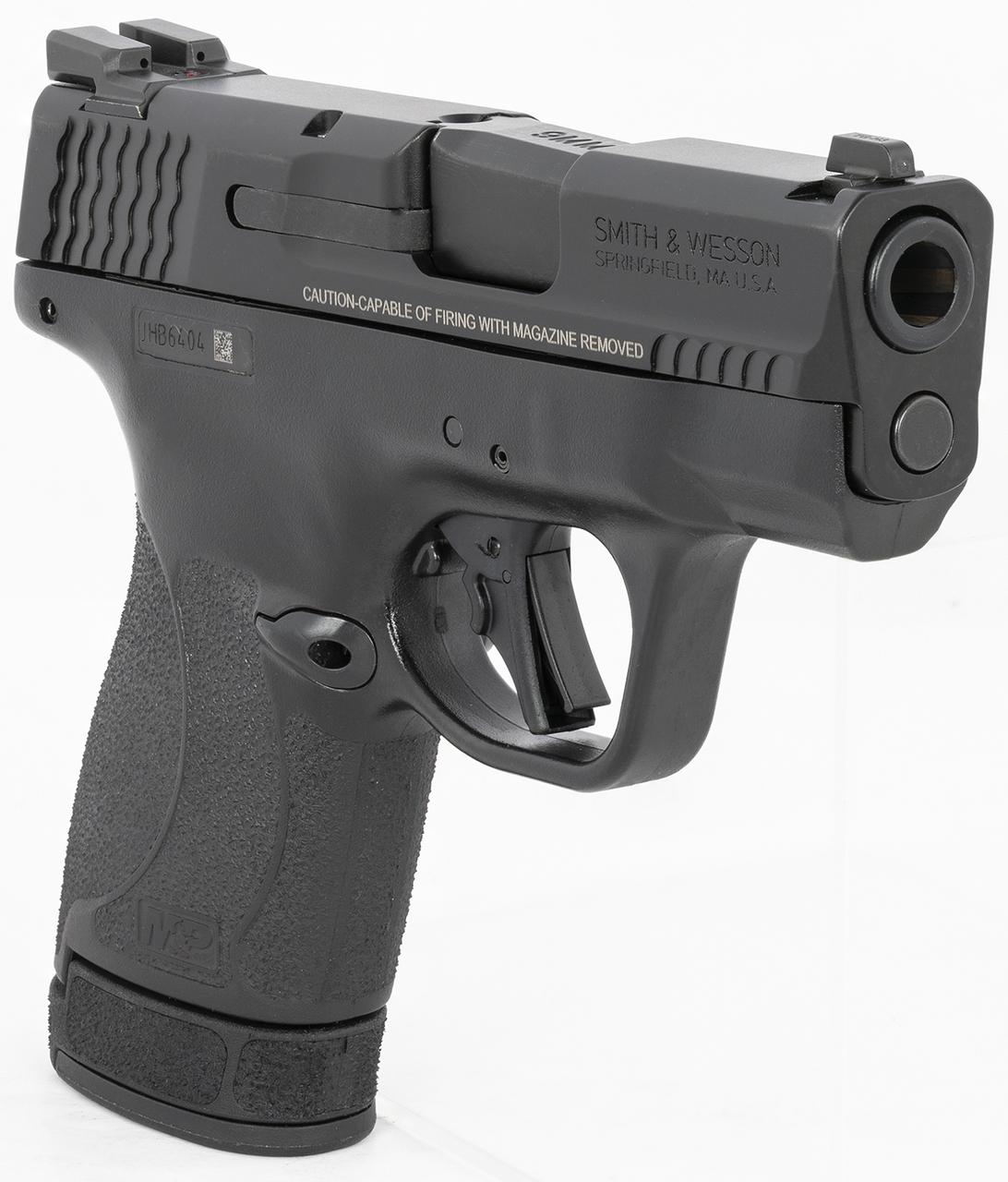 Smith & Wesson, Shield Plus, Striker Fired, Micro Compact, 9mm, 3.1″ Barrel, Polymer Frame, No Thumb Safety, Tritium Night Sights, Flat Face Trigger, 3 Mags, 1-10Rd 2-13Rd, Black
