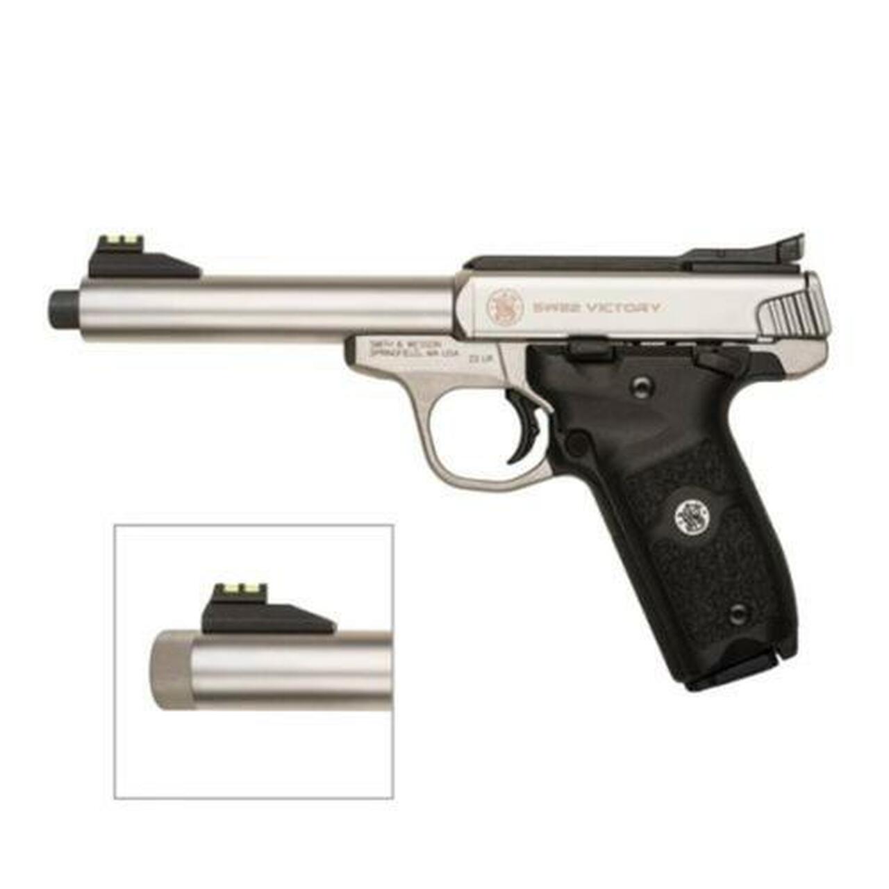 Smith & Wesson SW22 Victory 22LR, 5.5″ Threaded Barrel, 10rd