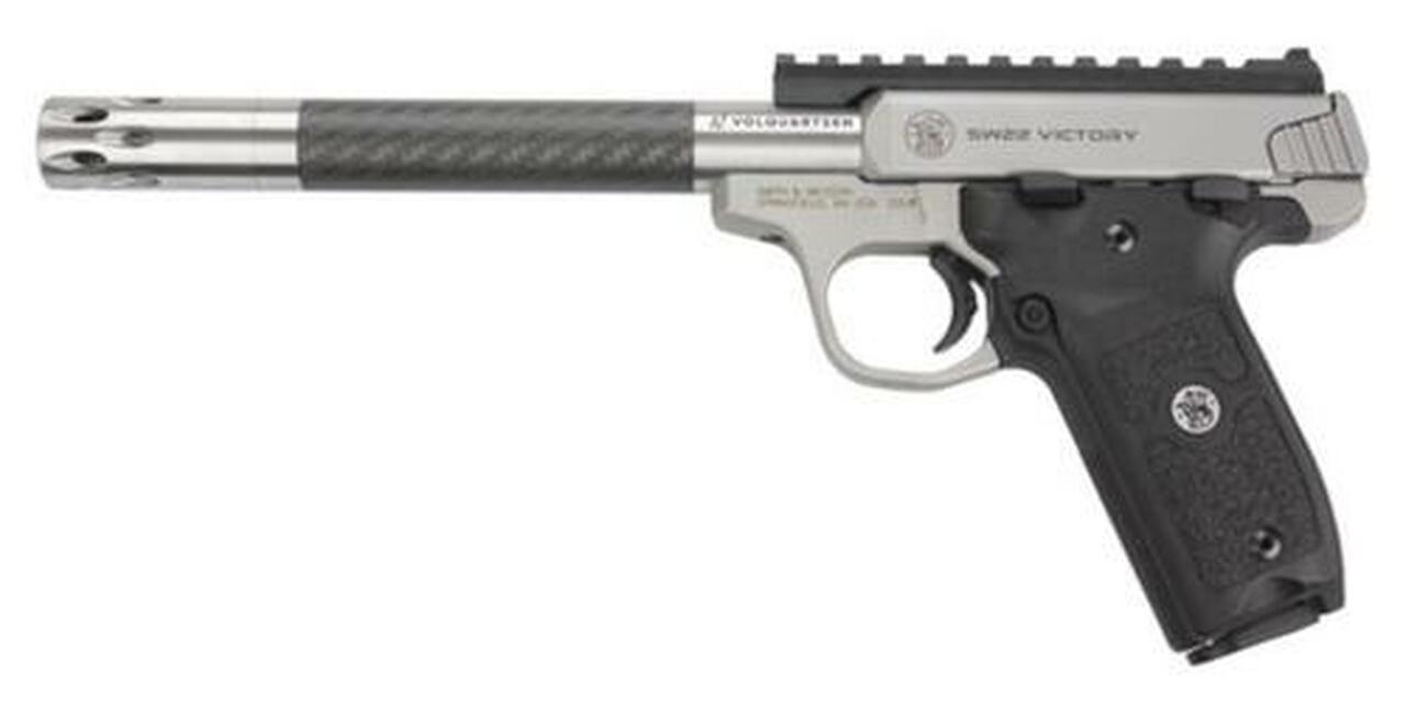 Smith & Wesson Victory Pistol 22LR, Volquartsen Carbon Barrel, Comp Installed, 2 Mags