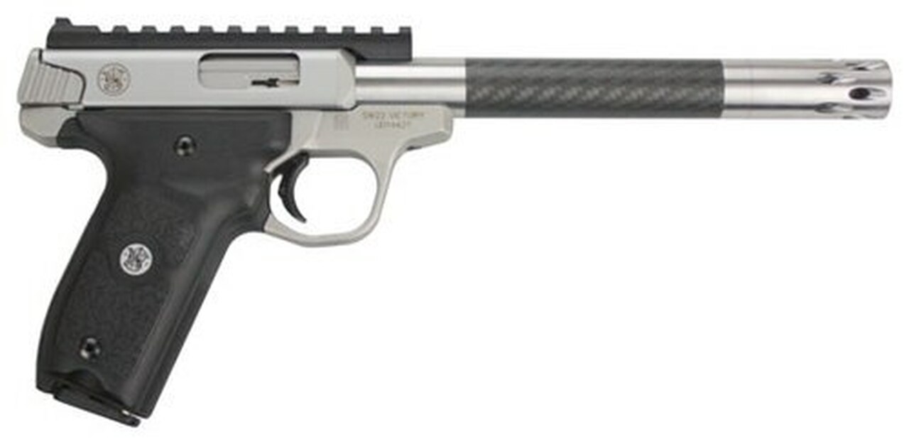 Smith & Wesson Victory Pistol 22LR, Volquartsen Carbon Barrel, Comp Installed, 2 Mags