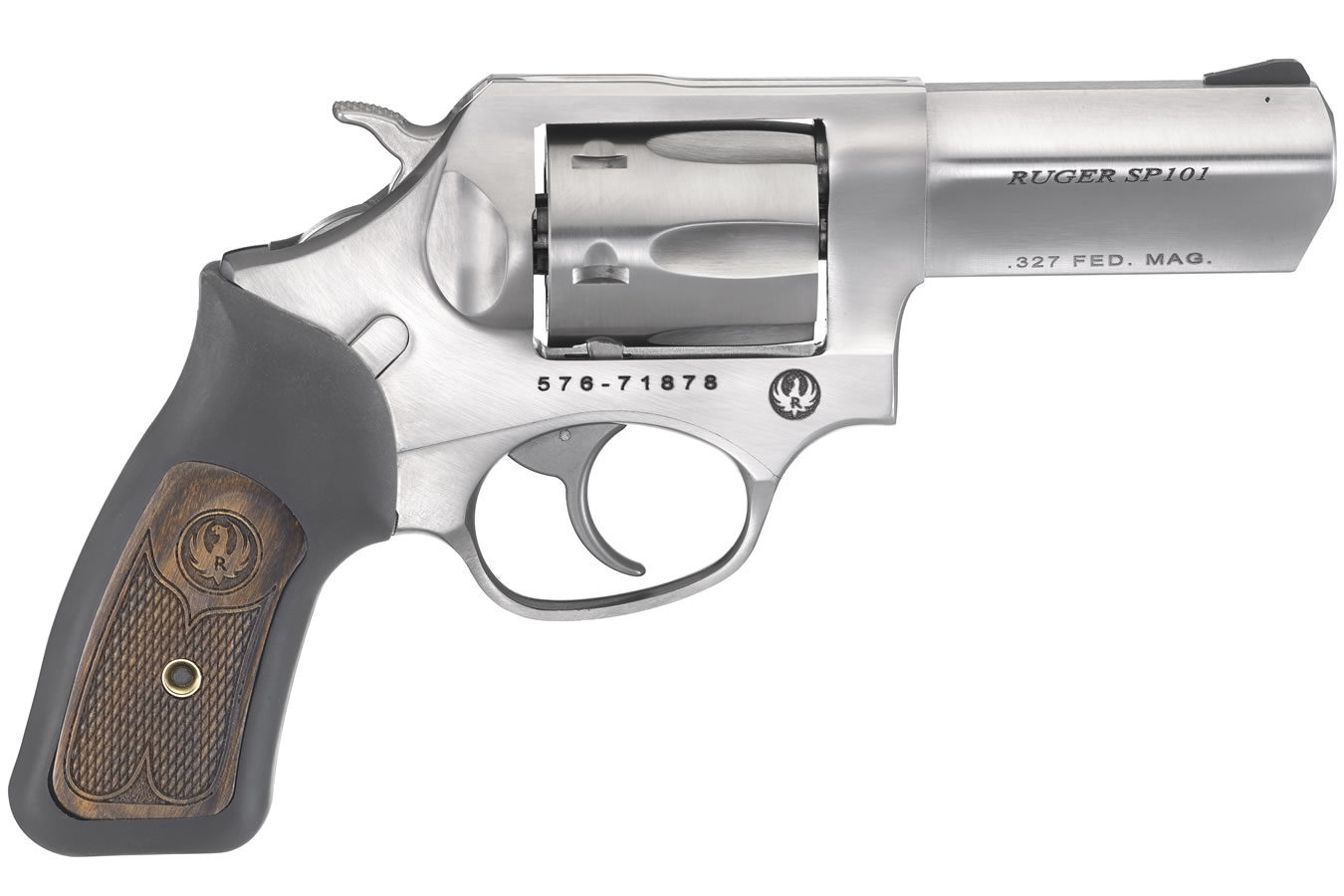 SP101 327 Federal Mag Double-Action Revolver with 3-Inch Barrel
