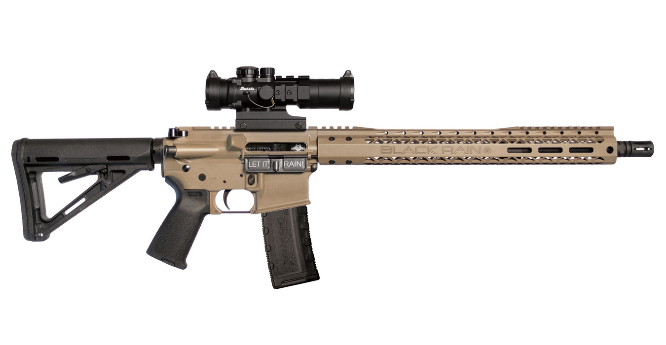 Spec15 Series AR15 5.56mm Semi-Automatic FDE Rifle with Burris AR-332 Optic
